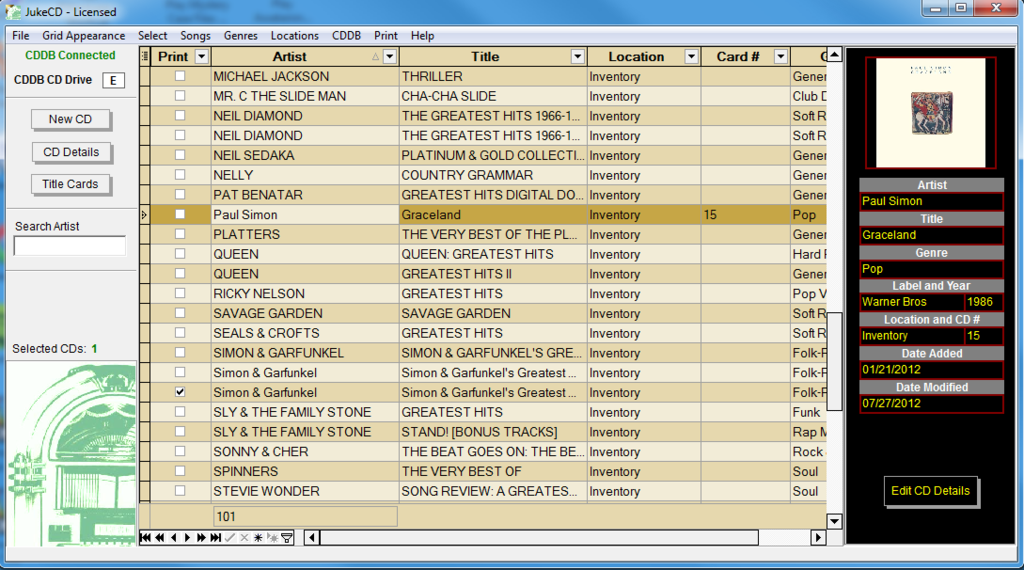 Grid Cd JukeCD | low Profile Software