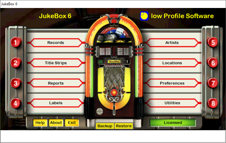 JukeBox 6  low Profile Software